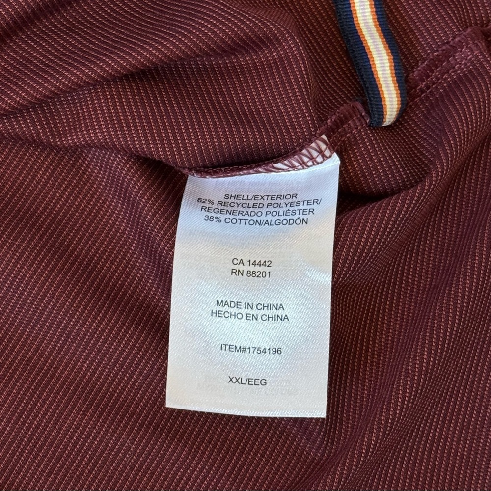 Modern Ambition Men’s Red 1/4 Button Up Polo Short Sleeve Shirt Size XXL - Picture 9 of 9